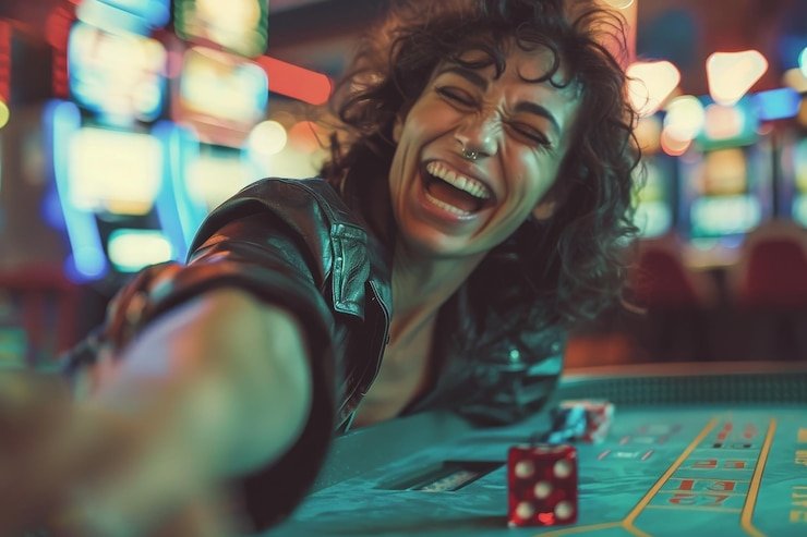 Dealer Live Blackjack sule888 di studio profesional dengan kartu dan chip